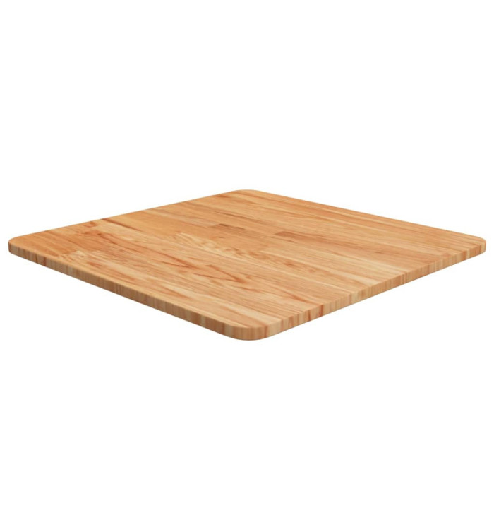 Dessus de table carré Marron clair50x50x1,5cm Bois chêne traité | Mobilier & Déco