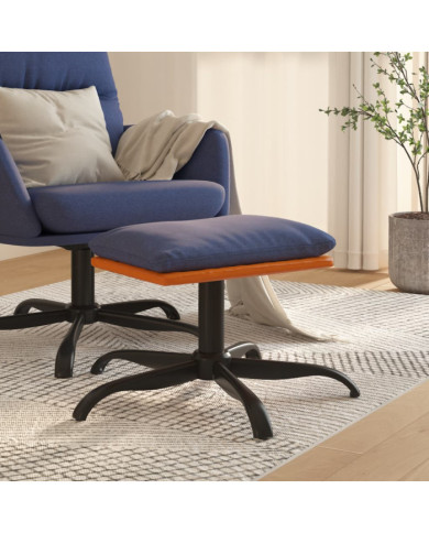 Repose-pied Bleu 60x60x36 cm Tissu et similicuir | Mobilier & Déco