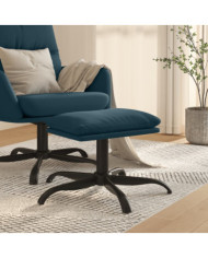 Repose-pied Bleu 60x60x36 cm Velours | Mobilier & Déco