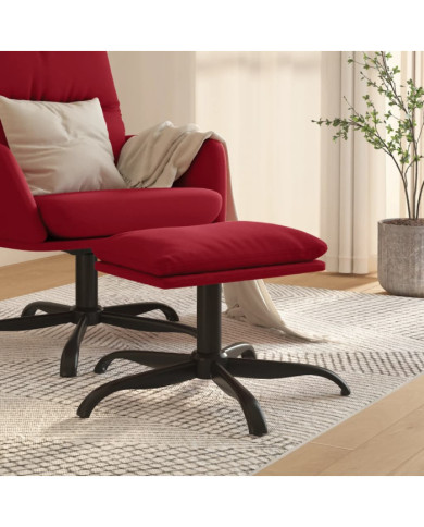 Repose-pied Rouge bordeaux 60x60x36 cm Velours | Mobilier & Déco