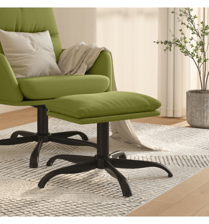 Repose-pied Vert clair 60x60x36 cm Velours | Mobilier & Déco