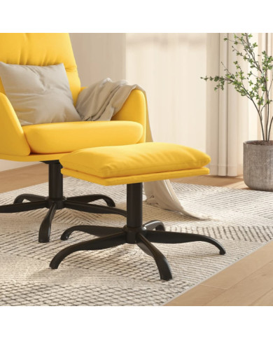 Repose-pied Jaune moutarde 60x60x36 cm Tissu | Mobilier & Déco