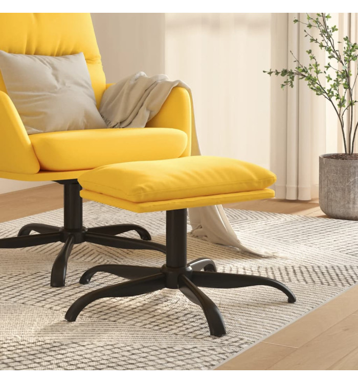Repose-pied Jaune moutarde 60x60x36 cm Tissu | Mobilier & Déco