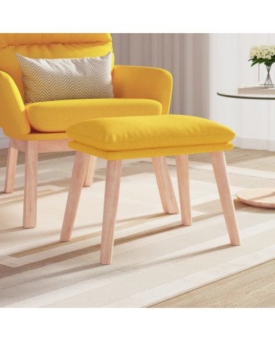 Repose-pied Jaune moutarde 45x29,5x35 cm Tissu | Mobilier & Déco