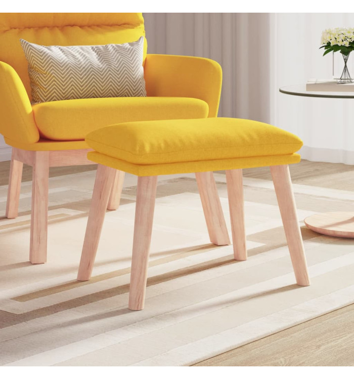 Repose-pied Jaune moutarde 45x29,5x35 cm Tissu | Mobilier & Déco