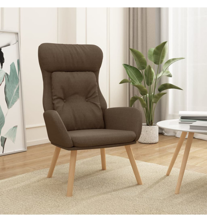 Chaise de relaxation Marron Tissu | Mobilier & Déco