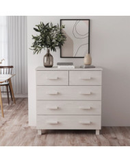 Buffet HAMAR Blanc 79x40x80 cm Bois massif de pin | Mobilier & Déco