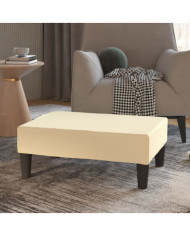Repose-pied Crème 78x56x32 cm Similicuir | Mobilier & Déco