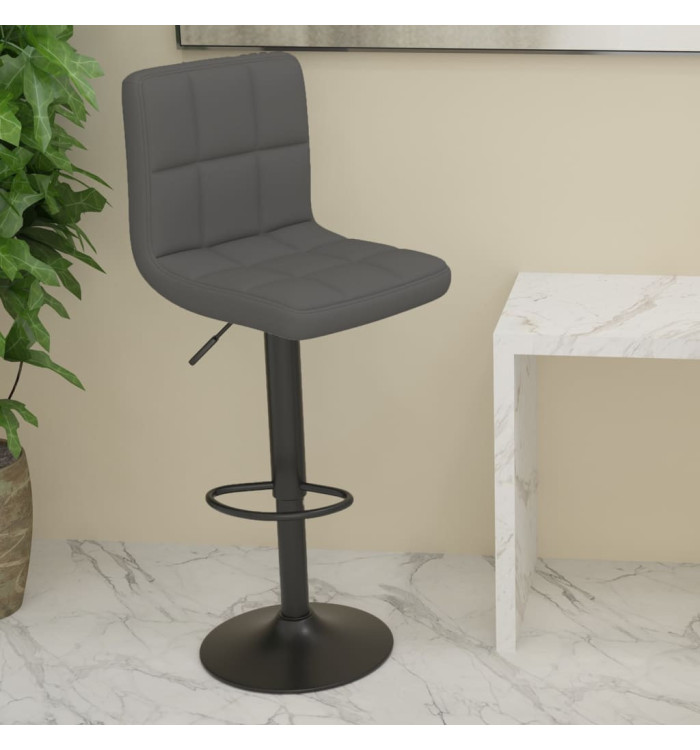 Tabouret de bar Gris foncé Tissu | Mobilier & Déco