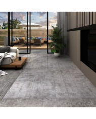 Dalles de plancher PVC autoadhésif 5,21 m² 2 mm gris béton | Mobilier & Déco