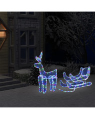 Cordon lumineux de Noël Renne et traîneau avec maille 432 LED | Mobilier & Déco