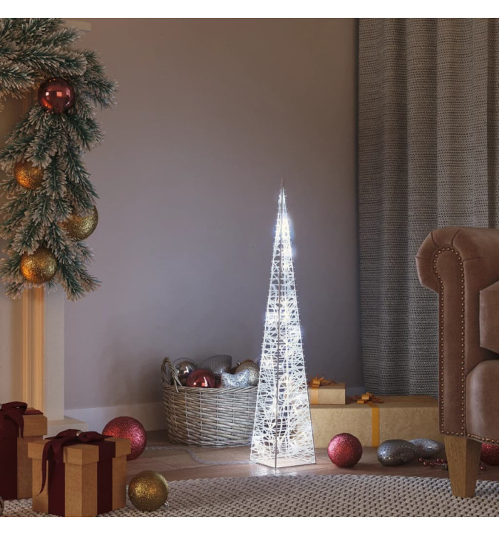 Cône lumineux décoratif à LED Acrylique Blanc froid 60 cm | Mobilier & Déco