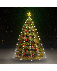 Guirlande lumineuse d'arbre de Noël 210 LED Blanc froid 210 cm | Mobilier & Déco