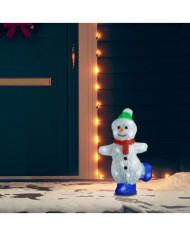 Silhouette de bonhomme de neige de Noël LED Acrylique 30 cm | Mobilier & Déco