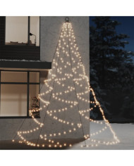 Arbre mural avec crochet métallique 720 LED Blanc chaud 5 m | Mobilier & Déco