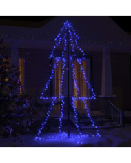 Arbre de Noël cône 300 LED d'intérieur/d'extérieur 120x220 cm | Mobilier & Déco