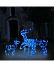 Cordon lumineux de Noël 3 pcs Rennes 229 LED | Mobilier & Déco