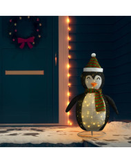 Décoration de Noël pingouin à LED Tissu de luxe 120 cm | Mobilier & Déco