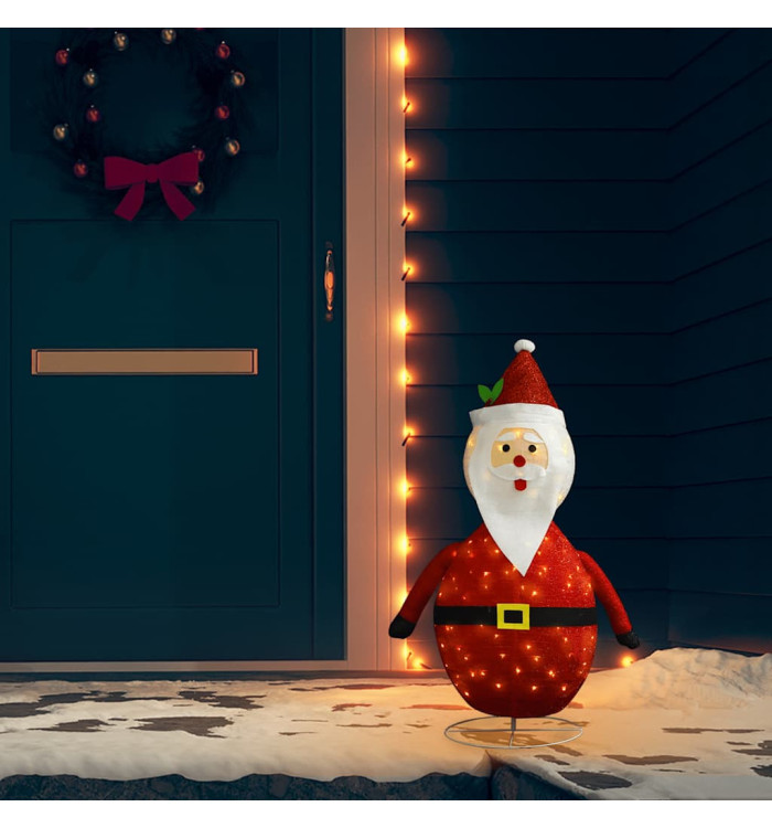 Décoration de Noël Figurine Père Noël LED Tissu de luxe 90 cm | Mobilier & Déco