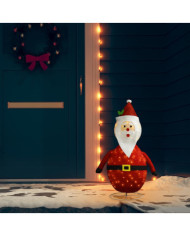 Décoration de Noël Figurine Père Noël LED Tissu de luxe 90 cm | Mobilier & Déco