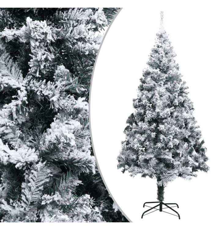 Sapin de Noël artificiel avec neige floquée Vert 400 cm PVC | Mobilier & Déco