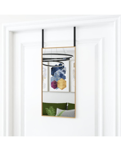 Miroir de porte Doré 30x60 cm Verre et aluminium | Mobilier & Déco