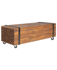 Table basse 110x45x38 cm bois de teck solide | Mobilier & Déco
