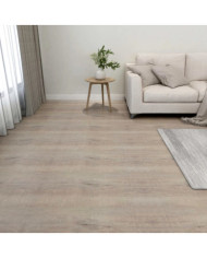 Dalles de plancher autoadhésives 55 pcs PVC 5,11 m² taupe | Mobilier & Déco