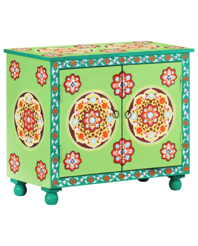 Buffet peint à la main Multicolore 70x35x60 cm Bois de manguier | Mobilier & Déco