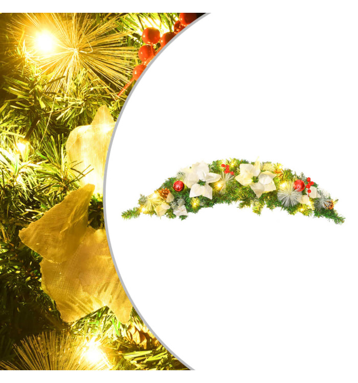 Arche de Noël avec lumières LED Vert 90 cm PVC | Mobilier & Déco