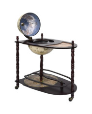 Support de vin autoportant globe Bois d'eucalyptus Vert | Mobilier & Déco