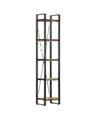 Bibliothèque 5 niveaux 40x30x180 cm Bois de récupération massif | Mobilier & Déco