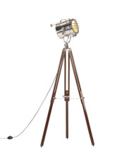 Lampadaire à trépied bois de manguier massif 180 cm | Mobilier & Déco