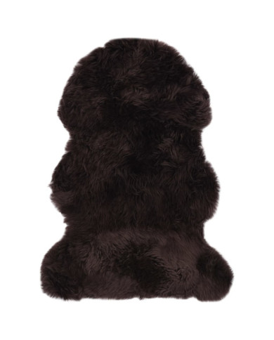 Tapis en peau de mouton 60 x 90 cm Marron | Mobilier & Déco