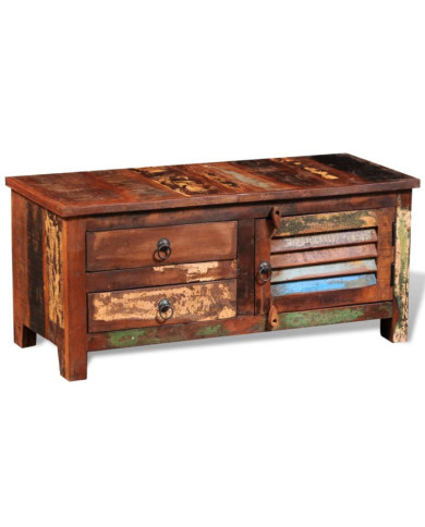 Buffet de téléviseur Bois massif de récupération | Mobilier & Déco