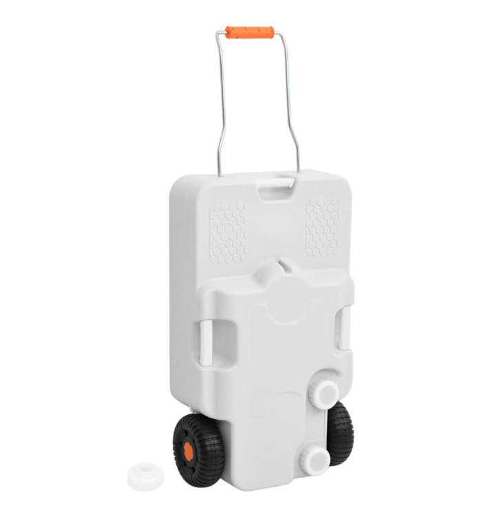 Réservoir d'eau à roulettes pour le camping 30 L gris | Mobilier & Déco