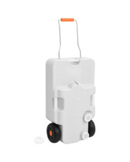 Réservoir d'eau à roulettes pour le camping 30 L gris | Mobilier & Déco