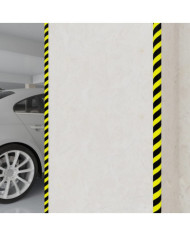 Protecteurs d'angle 2 pcs Jaune et noir 4x3x100 cm PU | Mobilier & Déco