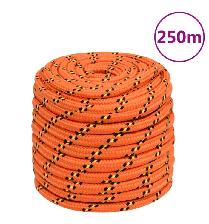 Corde de bateau Orange 16 mm 250 m Polypropylène | Mobilier & Déco