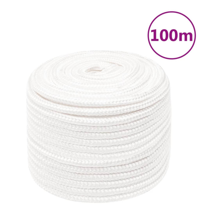 Corde de bateau Blanc complet 14 mm 100 m Polypropylène | Mobilier & Déco