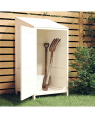 Remise de jardin Blanc 55x52x112 cm Bois de sapin solide | Mobilier & Déco