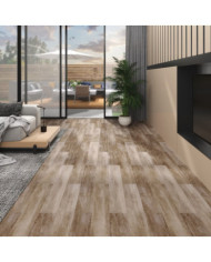 Planches de plancher PVC Non auto-adhésif5,26m²Délavage de bois | Mobilier & Déco