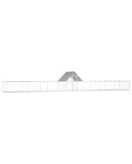 Poulailler 14 x 2 x 2 m Acier galvanisé | Mobilier & Déco