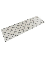 Tapis de cuisine lavable impression carrée 60x180 cm velours | Mobilier & Déco