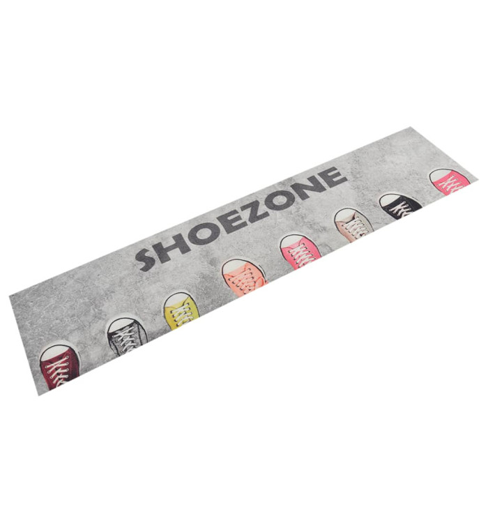 Tapis de cuisine lavable impression shoezone 60x300 cm velours | Mobilier & Déco