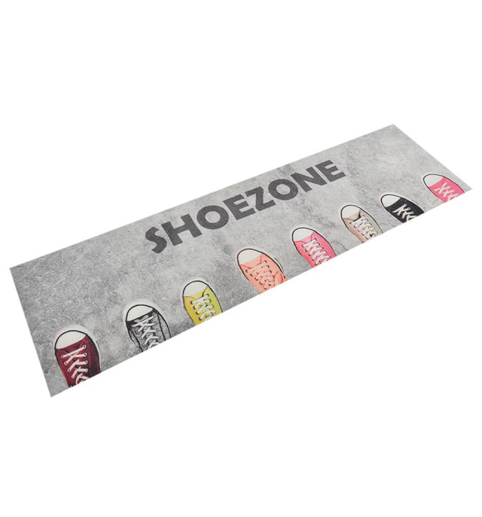 Tapis de cuisine lavable impression shoezone 45x150 cm velours | Mobilier & Déco