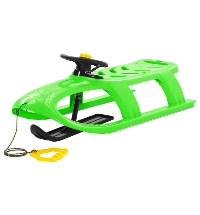 Traîneau avec volant Vert 102,5x40x23 cm Polypropylène | Mobilier & Déco