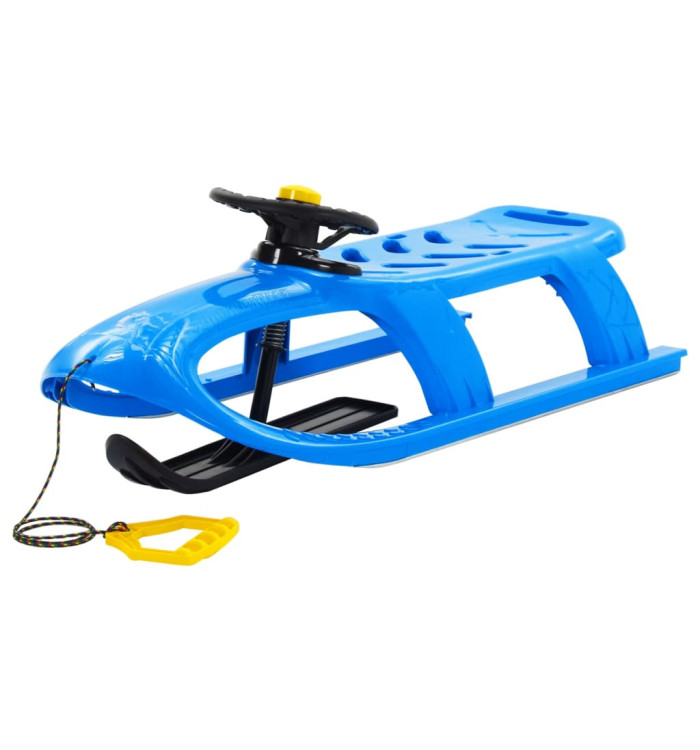 Traîneau avec volant Bleu 102,5x40x23 cm Polypropylène | Mobilier & Déco