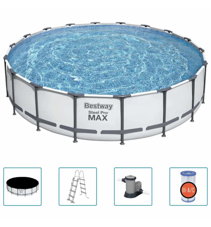 Bestway Ensemble de piscine Steel Pro MAX 549x122 cm | Mobilier & Déco