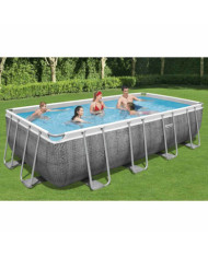 Bestway Ensemble de piscine Power Steel Rectangulaire 549x274x122 cm | Mobilier & Déco